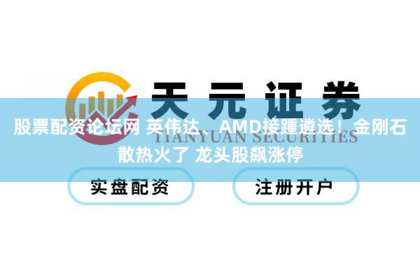 股票配资论坛网 英伟达、AMD接踵遴选！金刚石散热火了 龙头股飙涨停